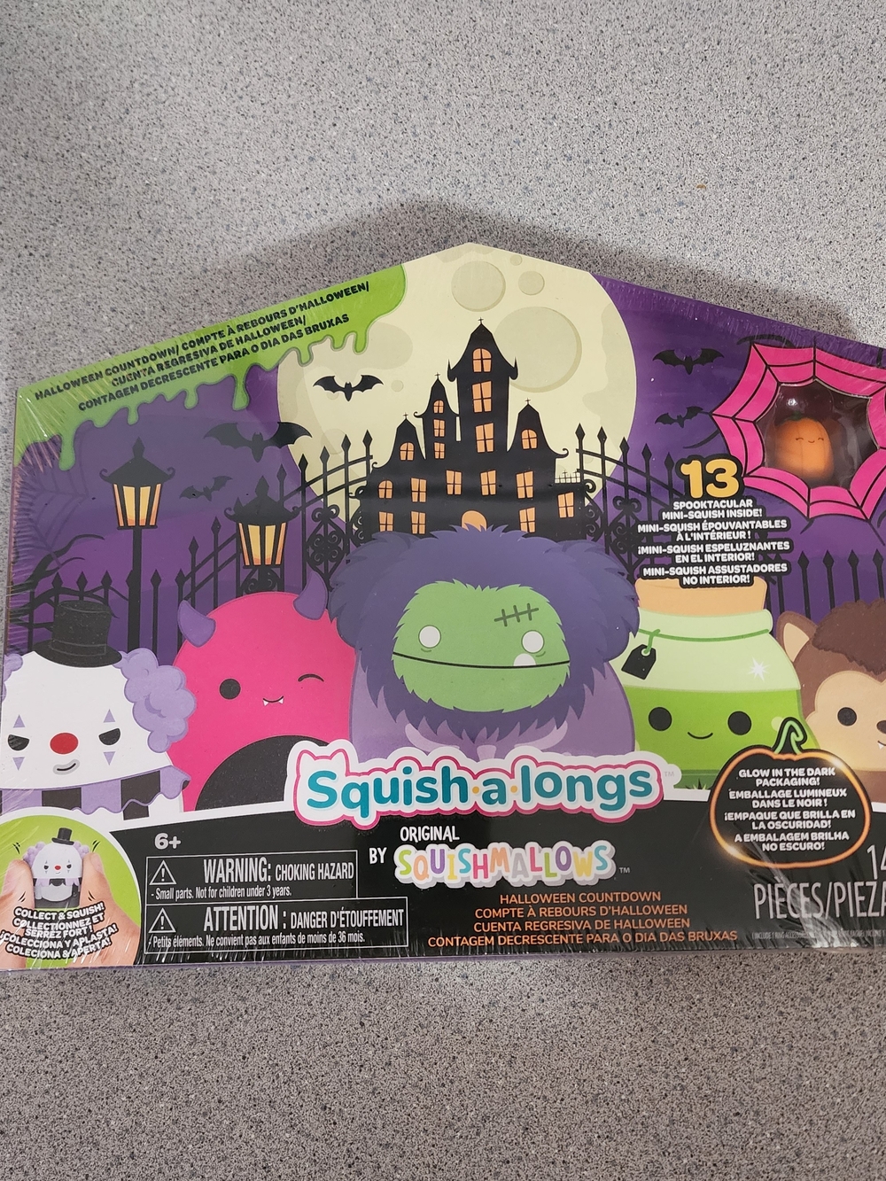 Squish Alongs 13 Spectacular Mini Squishies Inside Spooky Halloween 13 Days.